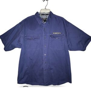Harley Davidson Shirt Mens XL Short Sleeve Motorcycle Mechanic Button Up